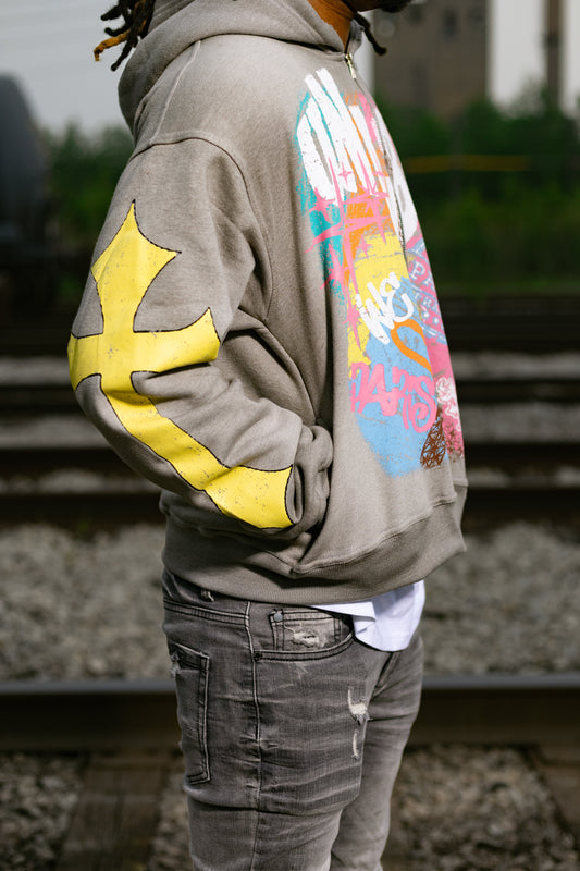 "We Love Paris" Zip Up Jacket